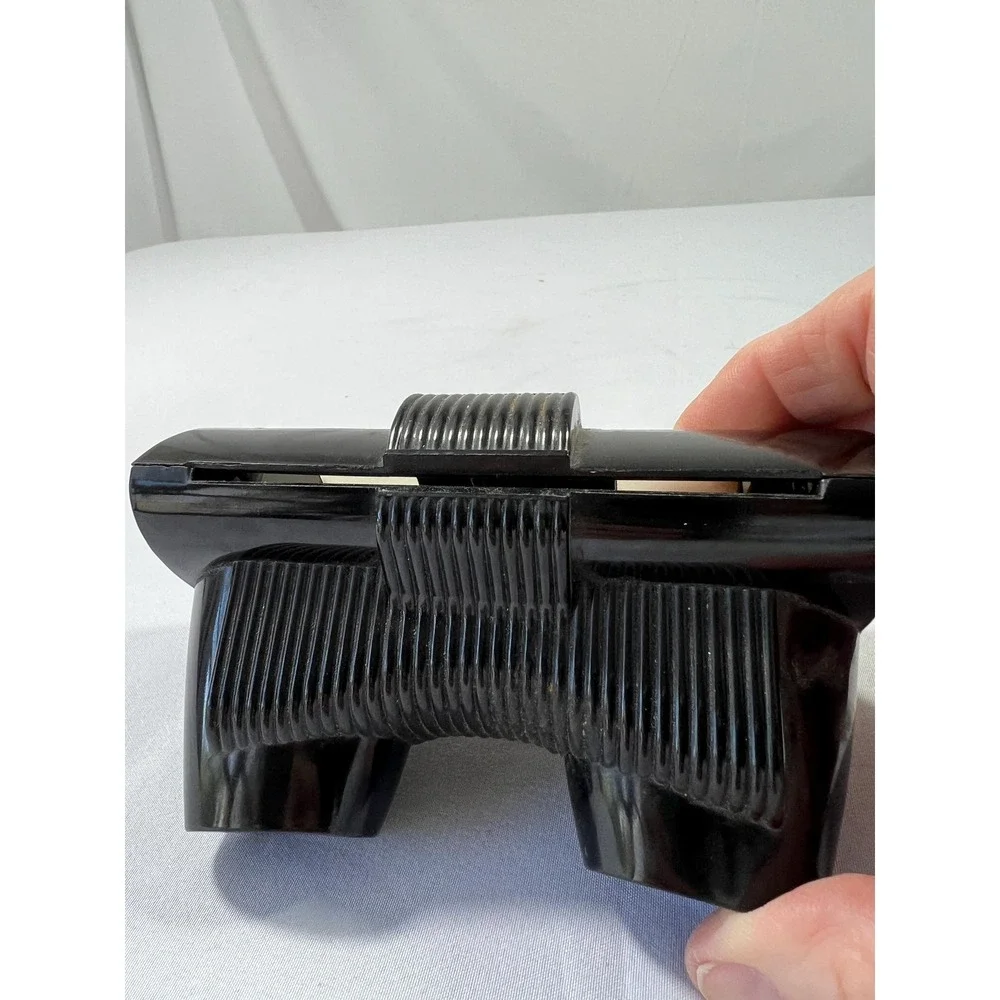 Vintage Tru-Vue Stereoscope Pocket Size Bakelite Brown Red Lever (3491)